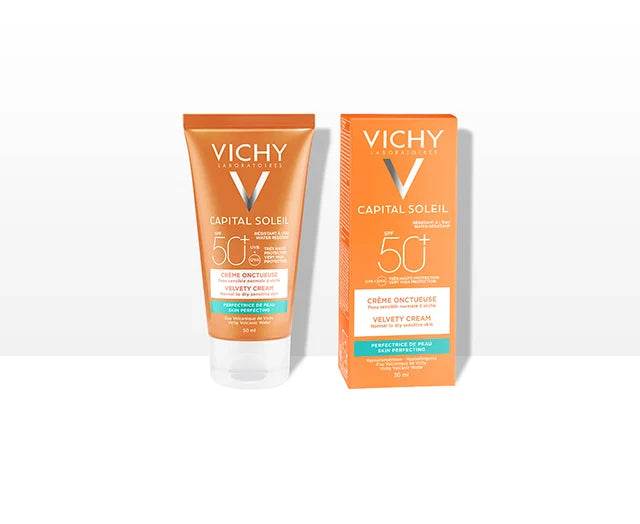 VICHY CAPITAL SOLEIL CREME ONCTUEUSE PEAU NORMALE A SECEHE SPF 50+ 50ML = MINERAL 89 SERUM OFFERT
