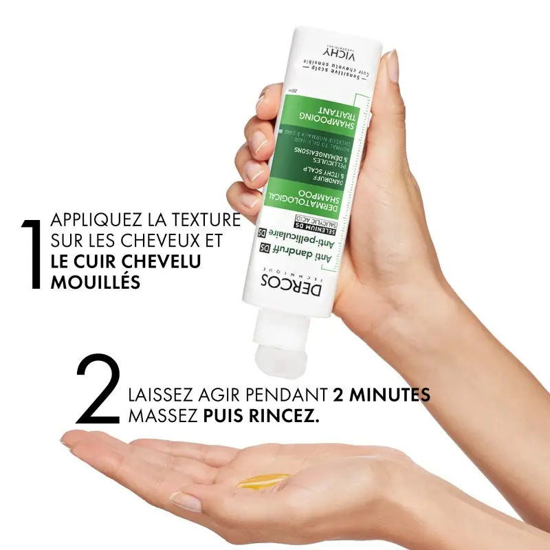 VICHY Dercos Shampooing Traitant Antipelliculaire Cheveux Normaux à Gras 200ml