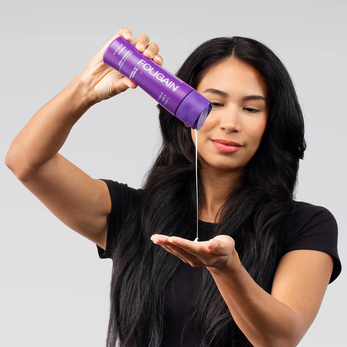 FOLIGAIN Triple Action Shampoing Trioxidil 2% Femme Shampoing Anti-Chute Cheveux Densité Volume Croissance Capillaire